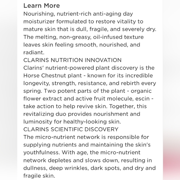 *SEALED* Clarins Nutri Lumiere Jour Day Cream Moisturizer - Picture 3 of 16